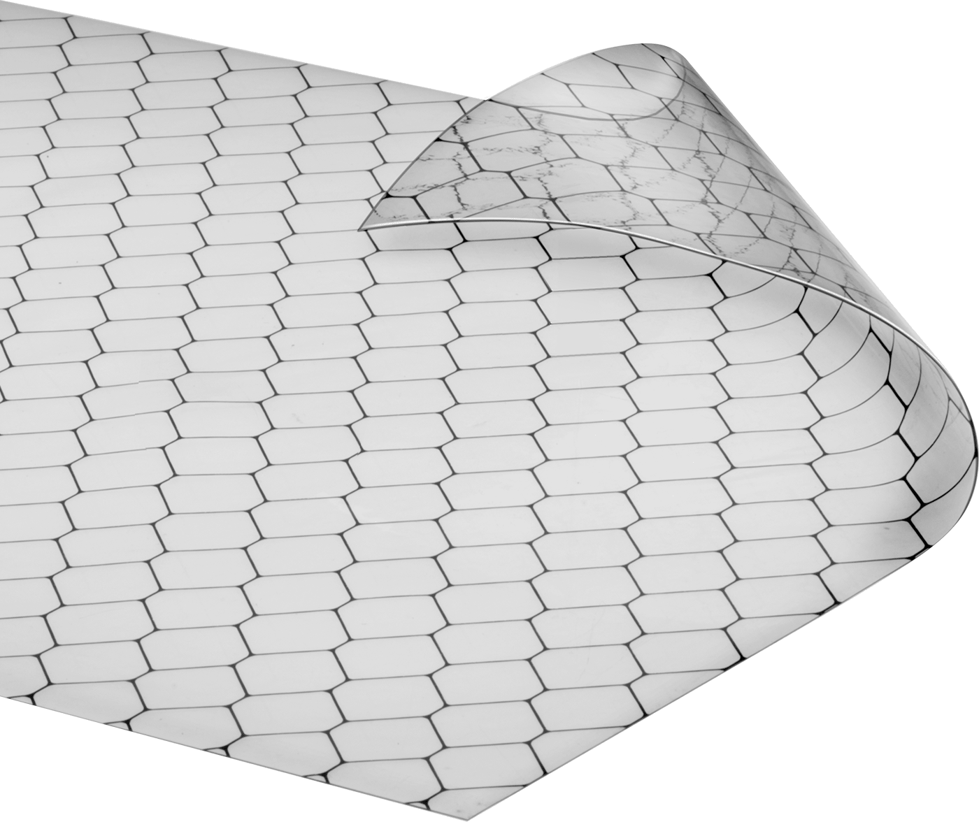 Şeffaf, Elektrostatik Yük Dağıtıcı PVC Film, 0,012“ Kalınlık x 54” Genişlik