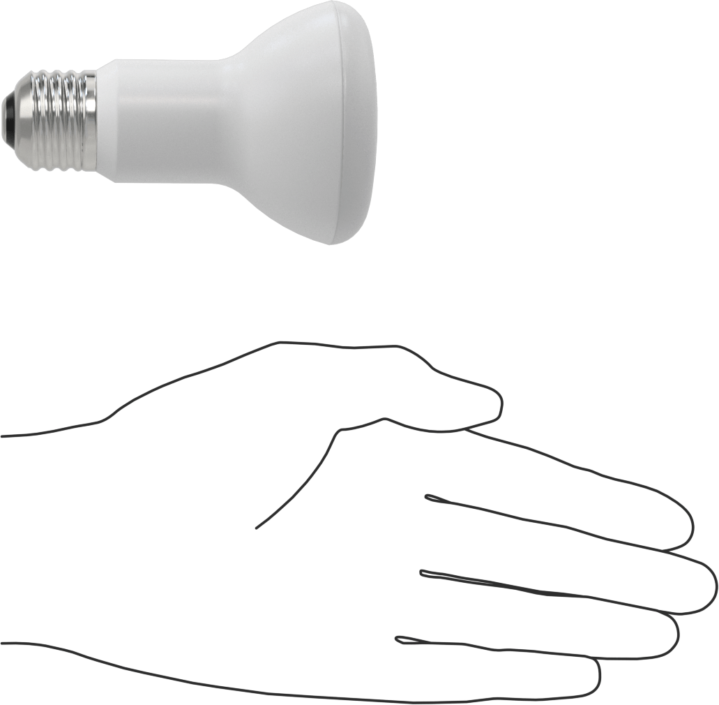 Ampul, R20, Projektör, 50W, 3000K, LED, 3-7/8" Uzunluk