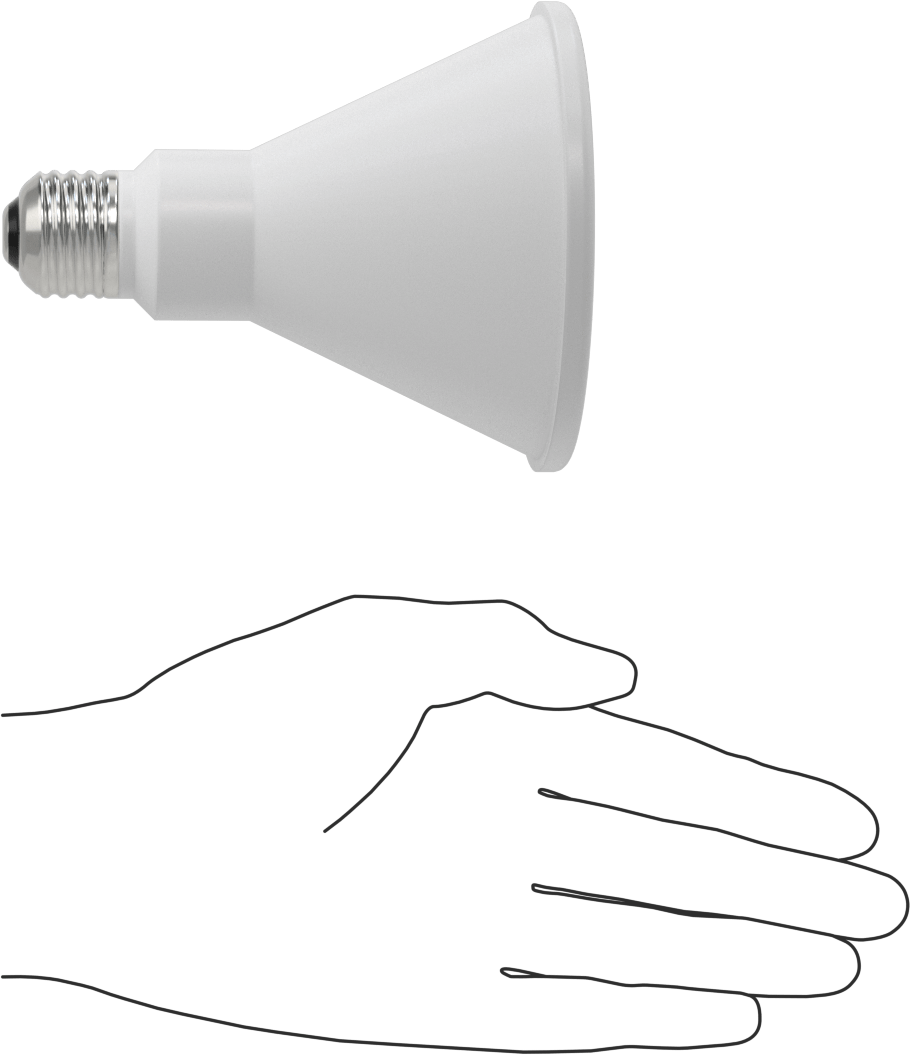 Ampul, PAR30, Projektör, 75W, 4100K, LED, 4-7/8" Uzunluk