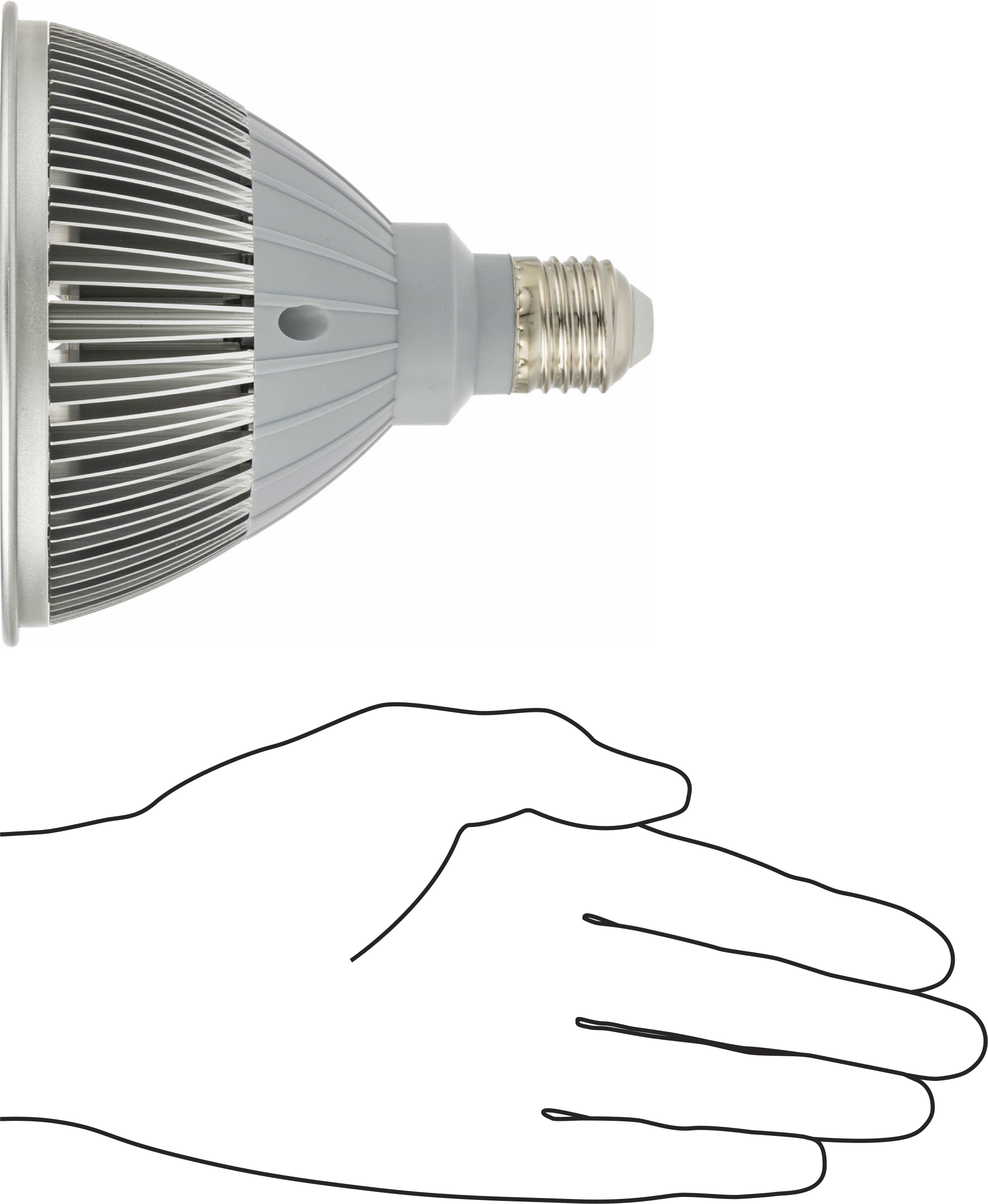 Ampul, Vidalı Taban, Spot Işığı, PAR38, 120V AC, 5000K