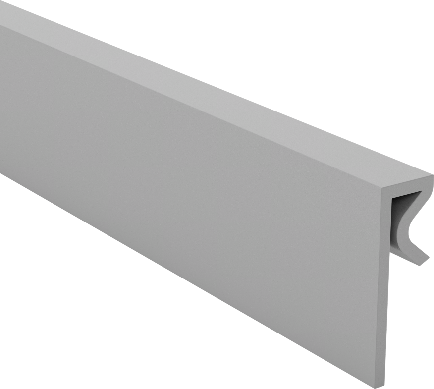 Plastik Kenar Çıtası, 3/16“ Genişlik x 3/8” İç Yükseklik
