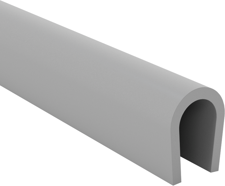 Plastik Kenar Çıtası, 1/4“ Genişlik x 7/16” İç Yükseklik