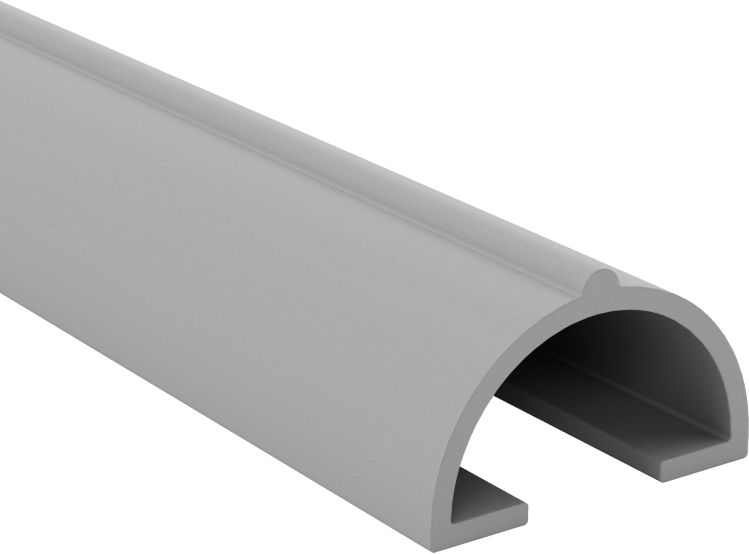 Plastik Kenar Çıtası, 49/64“ Genişlik x 17/32” İç Yükseklik