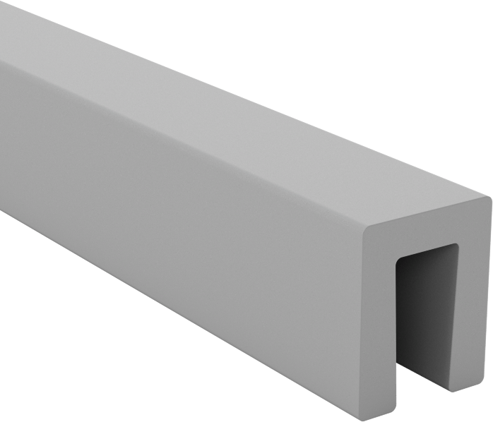Plastik Kenar Çıtası, 1/8“ Genişlik x 1/4” İç Yükseklik