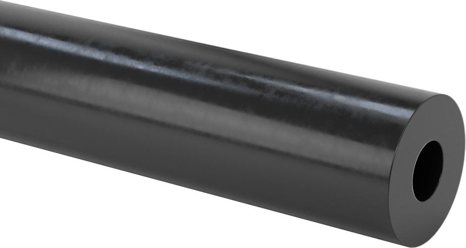 Aşınmaya Dayanıklı Poliüretan Kauçuk Yuvarlak Boru, 6 inç Uzunluk, 1-1/4" OD, 1/2" ID