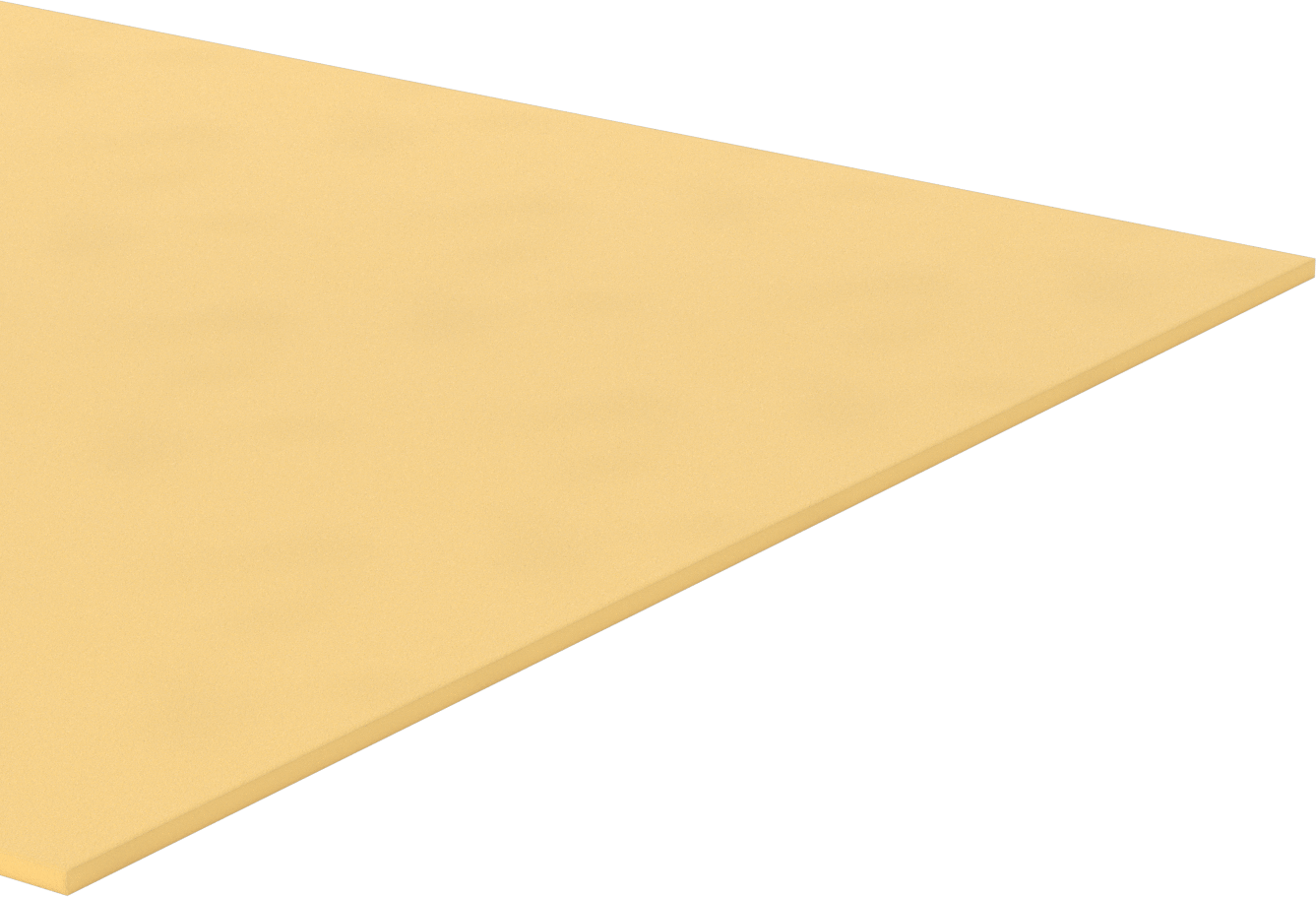 Hafif Yüksek Sıcaklık Poliimid Köpük Levha, 1/4" Kalınlık, 24" x 48"