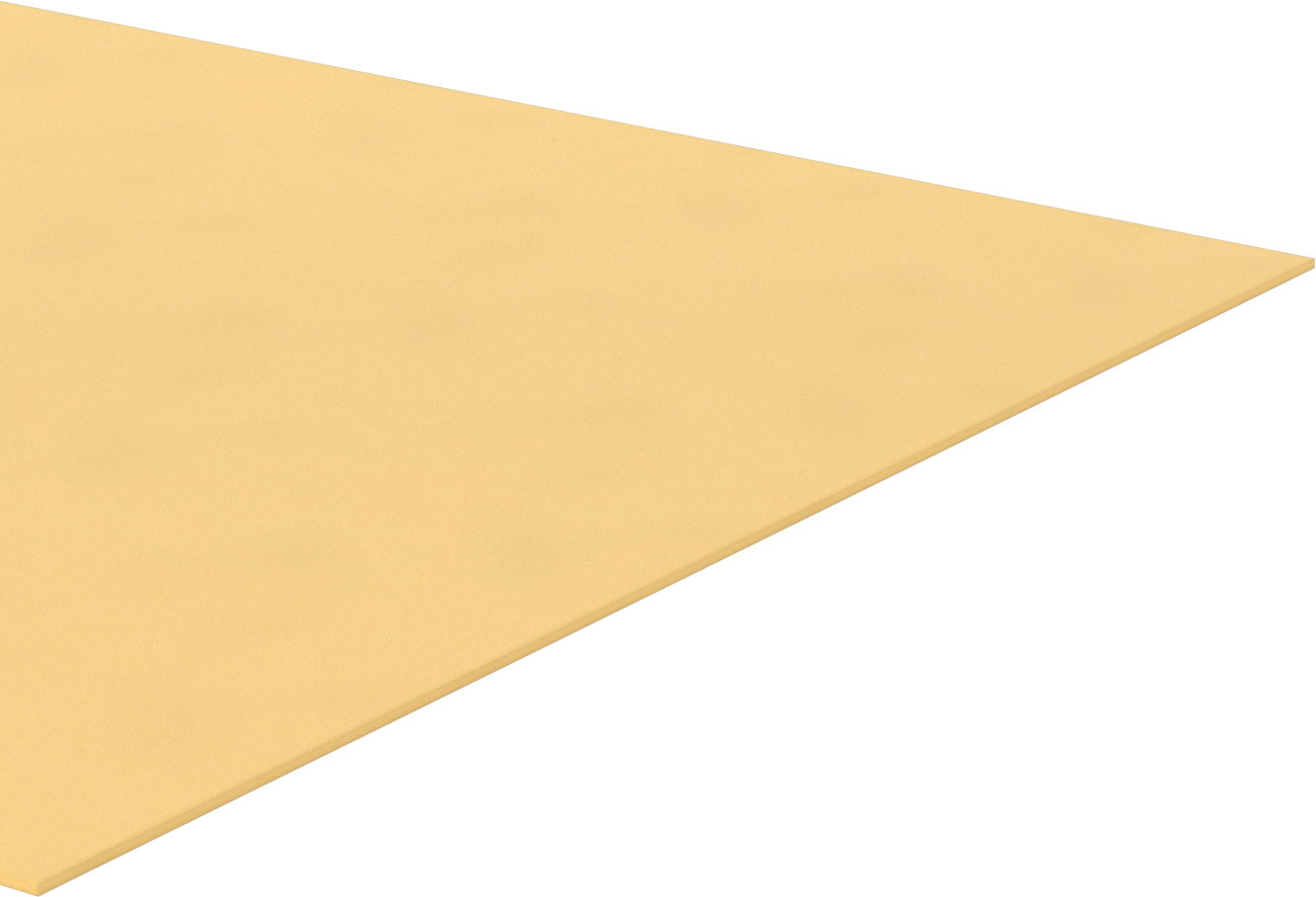 Hafif Yüksek Sıcaklık Poliimid Köpük Levha, 1/8" Kalınlık, 24" x 48"