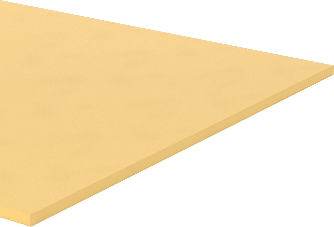 Hafif Yüksek Sıcaklık Poliimid Köpük Levha, 1/2" Kalınlık, 24" x 48"