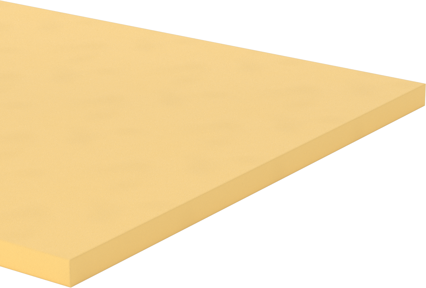 Hafif Yüksek Sıcaklık Poliimid Köpük Levha, 1" Kalınlık, 24" x 48"