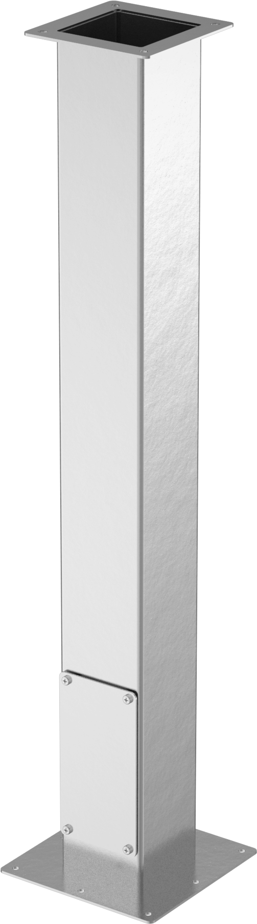 Pedestal for Enclosures, Straight, 304 Stainless Steel, 35" High