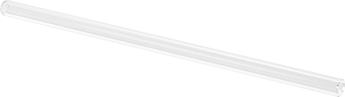 Borosilikat Cam Tüp, 1/2" OD, 0.31" ID, 12" Uzunluk