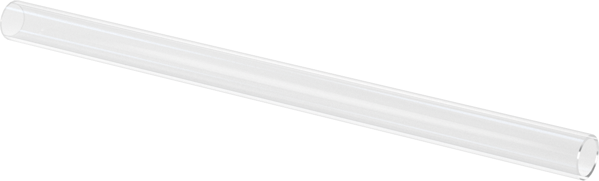 Borosilikat Cam Tüp, 3/4" OD, 0.62" ID, 12" Uzunluk