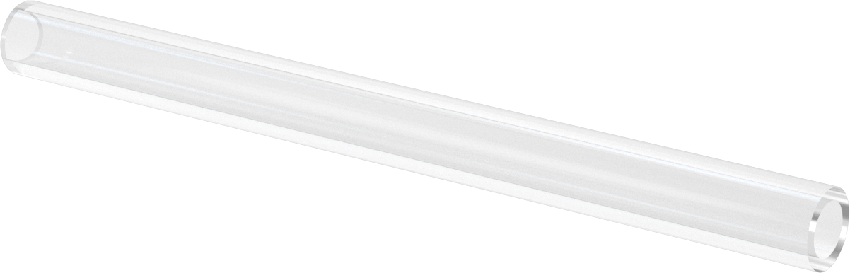Borosilikat Cam Tüp, 1" OD, 0.69" ID, 12" Uzunluk
