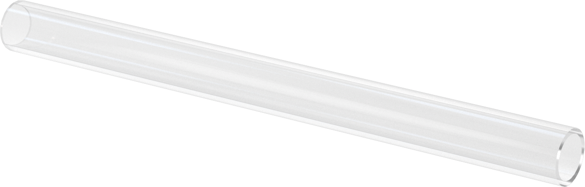 Borosilikat Cam Tüp, 1" OD, 0.81" ID, 12" Uzunluk