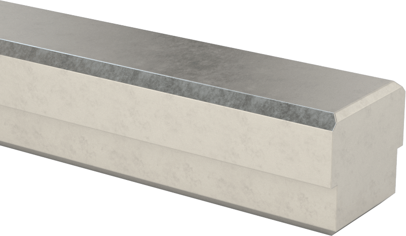 Step Makine Anahtar Stoku, Dişliler için, 18-8 Paslanmaz Çelik, 5/8“ Genişlik x 5/16” Yükseklik Mil Oluklu