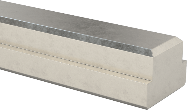 Step Makine Anahtar Stoku, Şaftlar için, 18-8 Paslanmaz Çelik, 1/4“ Genişlik x 3/32” Yükseklik Mil Yivli