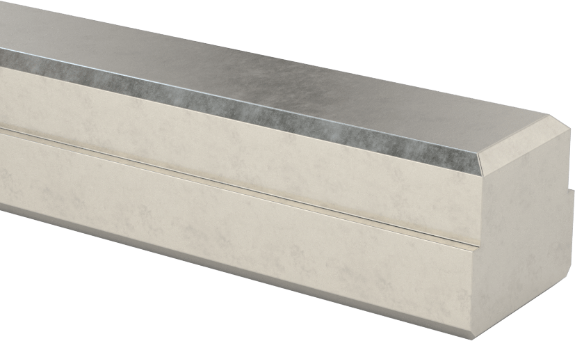 Step Makine Anahtar Stoku, Şaftlar için, 18-8 Paslanmaz Çelik, 7/8“ Genişlik x 7/16” Yükseklik Mil Kama Yuvası için
