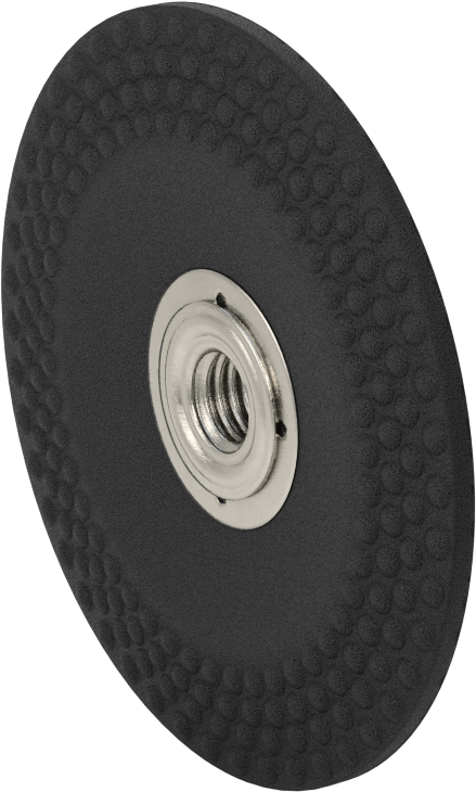 Kavisli Yüzeyli Açılı Taşlama Makinesi Tekerleği - Metallerde Kullanım, Esnek, 4-1/2" Çap, 5/8"-11 Mil Deliği, 36 Kum
