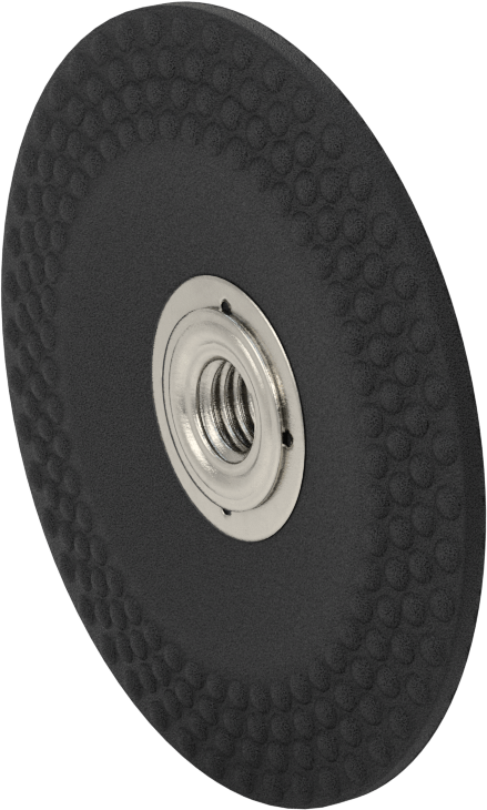Kavisli Yüzeyli Açılı Taşlama Makinesi Tekerleği - Metallerde Kullanım, Esnek, 4-1/2" Çap, 5/8"-11 Mil Deliği, 36 Kum