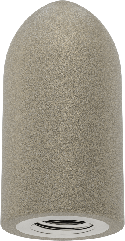 Düz Taşlayıcılar için Taşlama Konisi, Çelik/Paslanmaz Çelik için, 5/8"-11 Boyut, 1-1/2“ Çap x 3” Uzunluk, Mermi