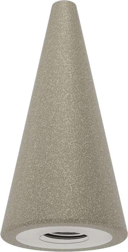Düz Taşlayıcılar için Taşlama Konisi, Çelik için, 5/8"-11 Mil Deliği, 2“ Çap x 4” Uzunlukta Başlık, Koni