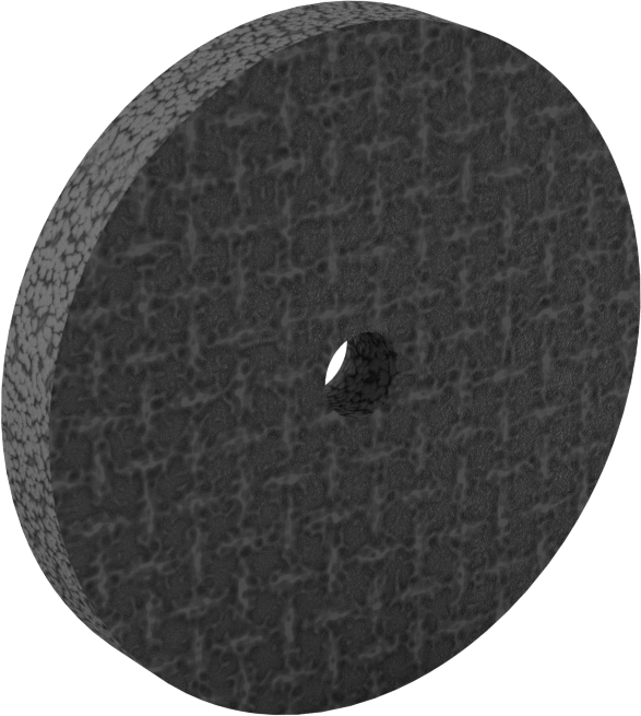 Düz Taşlama Makineleri için Taşlama Tekerleği, 2 inç Çap, 1/4" Kalınlık, 1/4" Mil Deliği Boyutu