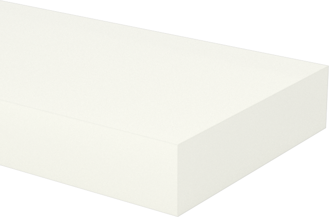 Aşınmaya Dayanıklı Kirli Beyaz Naylon Çubuk, 1" Genişlik, 1/4" Kalınlık