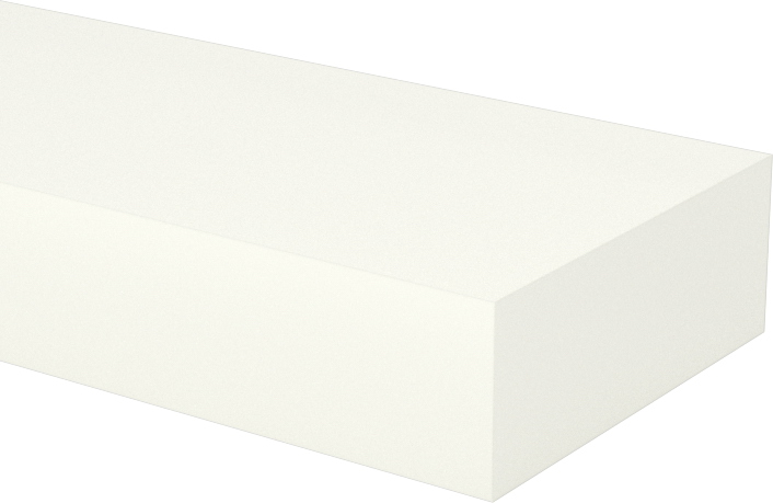 Aşınmaya Dayanıklı Kirli Beyaz Naylon Çubuk, 1" Genişlik, 3/8" Kalınlık