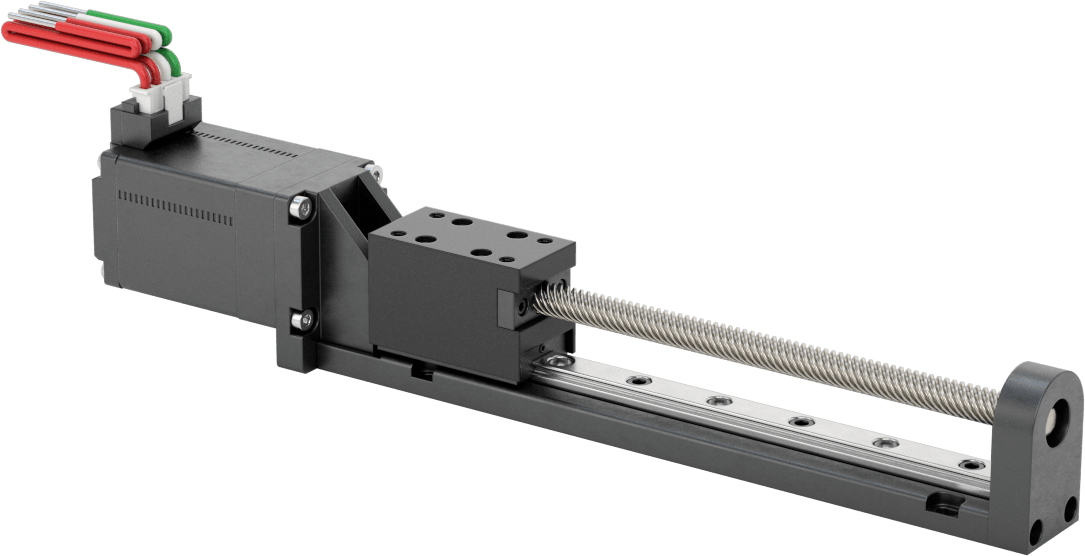 Konumlandırma Kaydırmalı Step Motor, 4" Strok Uzunluğu, 1,4 inç/sn Maksimum Hız