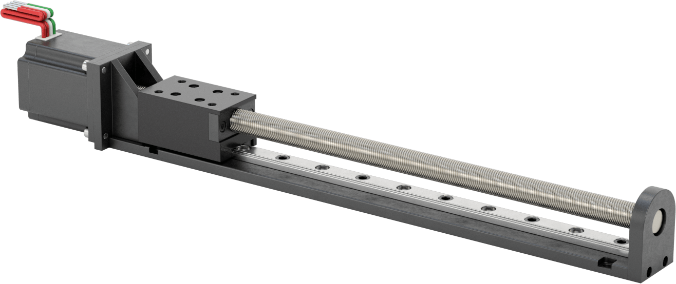 Konumlandırma Kaydırmalı Step Motor, 12" Strok Uzunluğu, 0,6 inç/Saniye Maksimum Hız