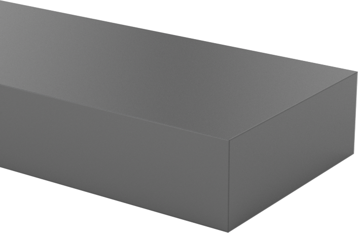 Kimyasallara Dayanıklı PVC Çubuk, 3/8" Kalınlık, 1" Genişlik