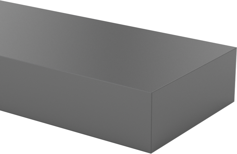 Kimyasallara Dayanıklı PVC Çubuk, 3/4" Kalınlık, 2 inç Genişlik