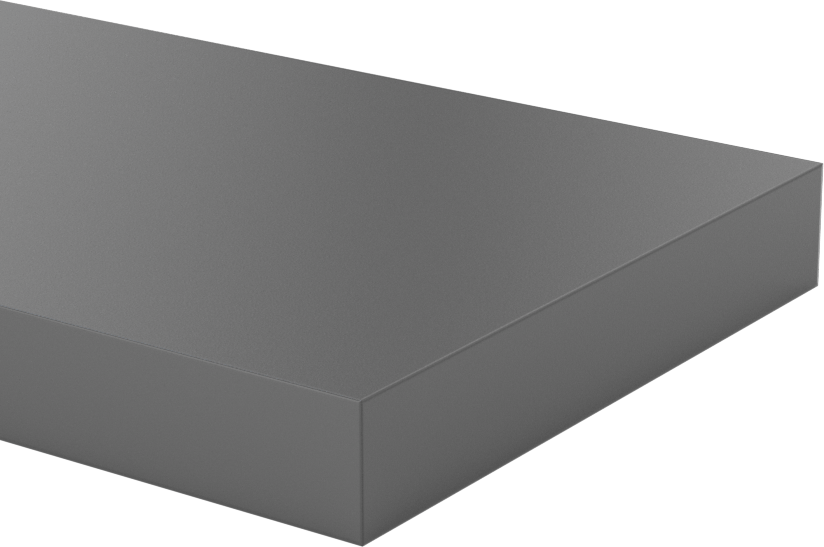 Kimyasallara Dayanıklı PVC Çubuk, 1/2" Kalınlık, 3" Genişlik