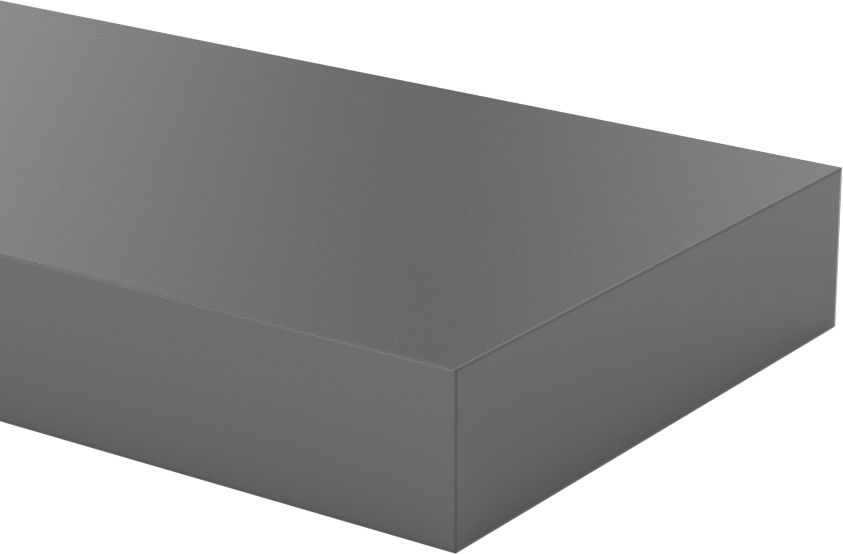 Kimyasallara Dayanıklı PVC Çubuk, 3/4" Kalınlık, 3" Genişlik
