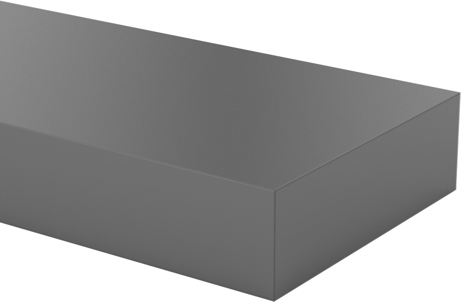 Kimyasallara Dayanıklı PVC Çubuk, 1-1/4" Kalınlık, 4" Genişlik