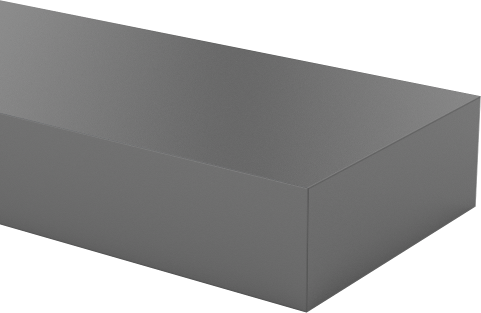Kimyasallara Dayanıklı PVC Çubuk, 1-1/2" Kalınlık, 4" Genişlik