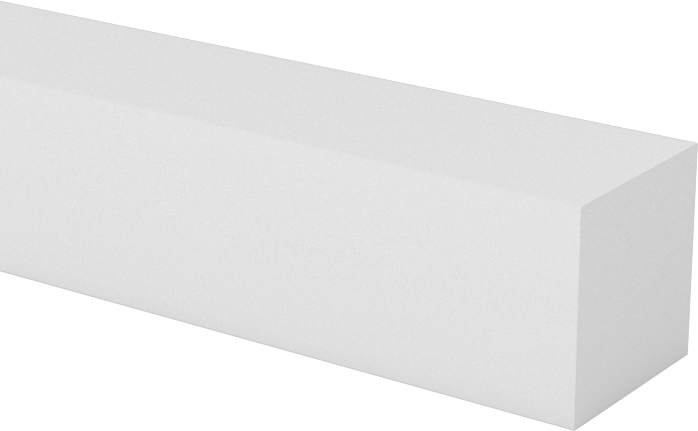Beyaz Delrin® Asetal Reçine Çubuğu, 5/16" Kalınlık, 5/16" Genişlik