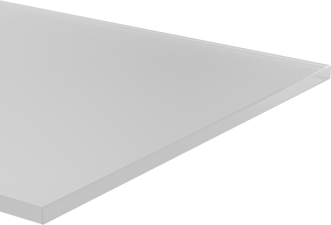 Polipropilen Levha, 12" x 36" x 3/8", Opak Beyaz