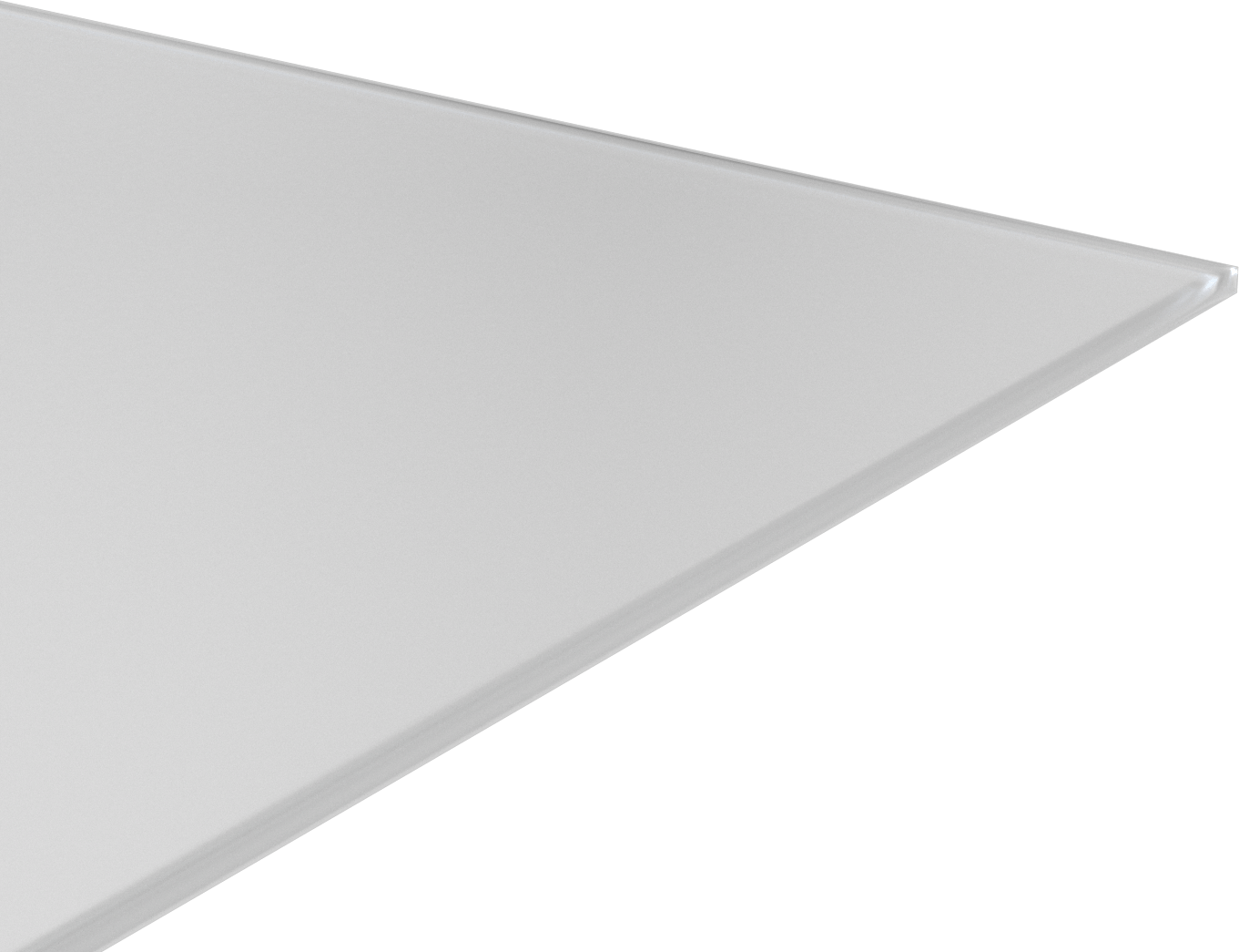 Polipropilen Levha, 48" x 48" x 1/2", Opak Beyaz