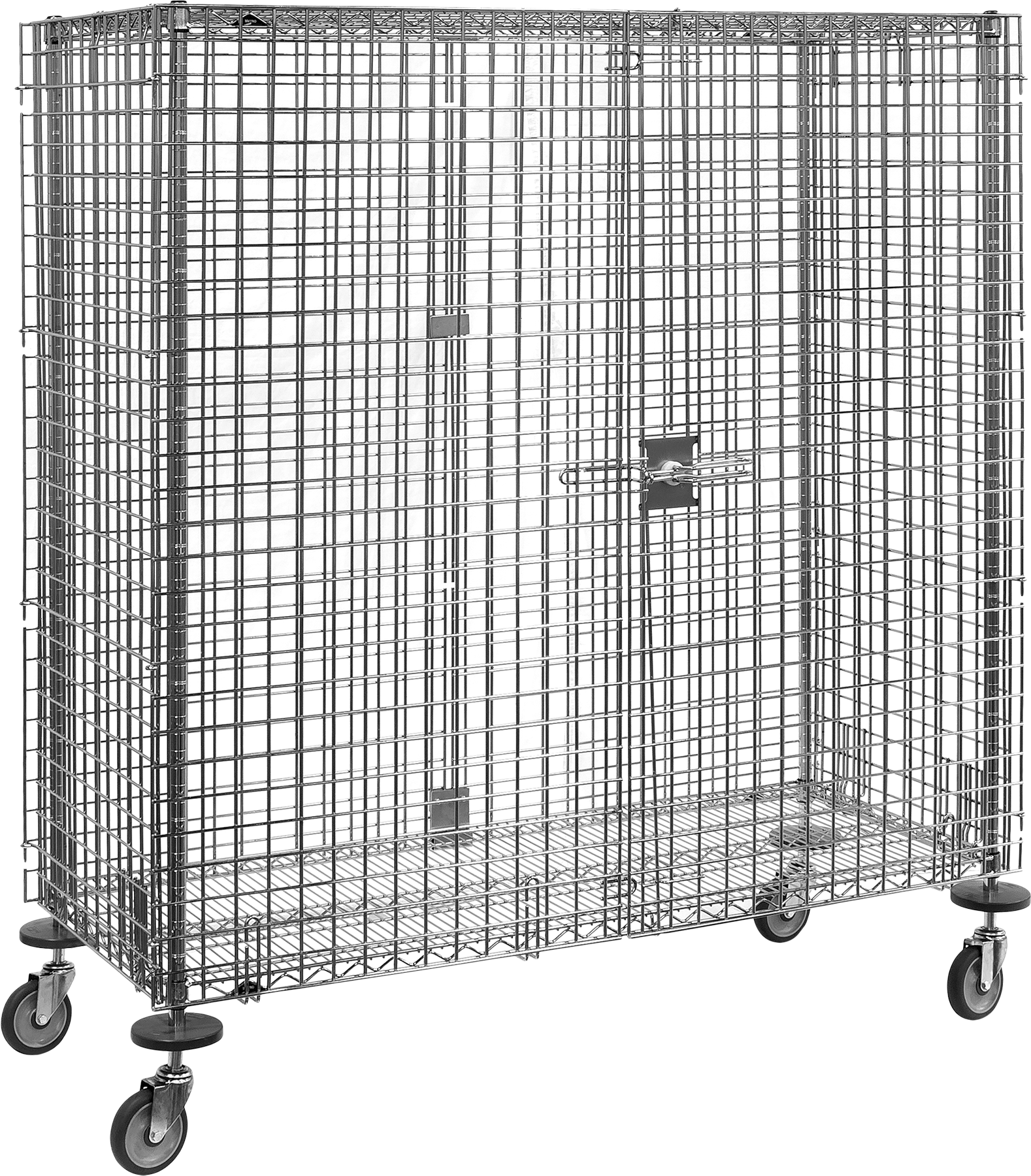 Ağır Hizmet Tipi Kafes, Mobil, 65“ Genişlik x 68” Yükseklik x 28" Derinlik