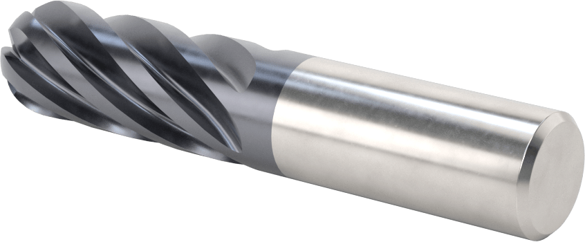 Hızlı Kesim Karbür Uçlu Freze, Top Kesimi, AlTiN Kaplamalı, 3/4" Freze Çapı, 4" Toplam Uzunluk
