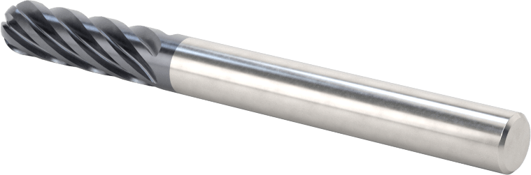 Hızlı Kesim Karbür Uçlu Freze, Top Kesimi, AlTiN Kaplamalı, 6 mm Freze Çapı, 63 mm Toplam Uzunluk