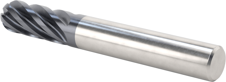 Hızlı Kesim Karbür Uçlu Freze, Top Kesimi, AlTiN Kaplamalı, 10 mm Freze Çapı, 75 mm Toplam Uzunluk