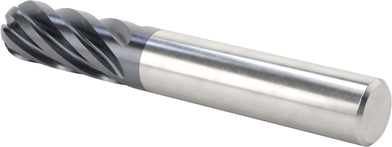 Hızlı Kesim Karbür Uçlu Freze, Top Kesimi, AlTiN Kaplamalı, 12 mm Freze Çapı, 83 mm Toplam Uzunluk