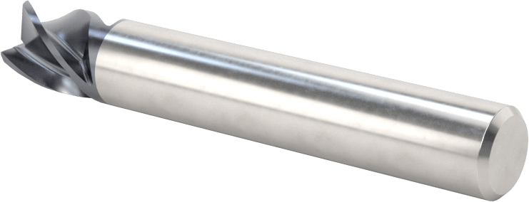 Hızlı Kesim Karbür Uçlu Freze, Kare, AlTiN Kaplamalı, 4 Kanallı, 5/16" Freze Çapı, 5/16" Uzun Kesim