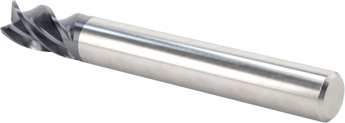 Hızlı Kesim Karbür Uçlu Freze, Ramping ve Plunging için, Kare, 3/16" Freze Çapı, 5/16" Uzun Kesim