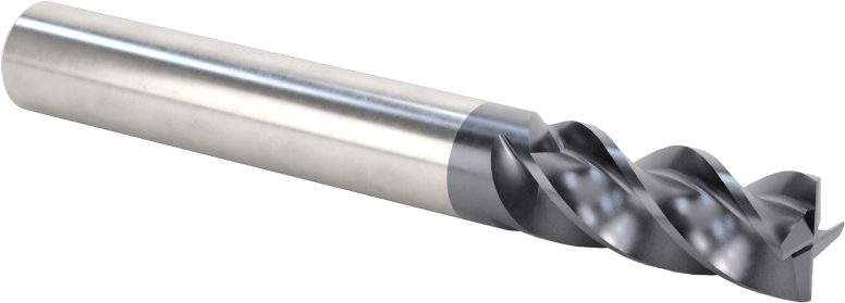 Hızlı Kesim Karbür Uçlu Freze, Ramping ve Plunging için, Kare, 5/16" Freze Çapı, 3/4" Uzun Kesim