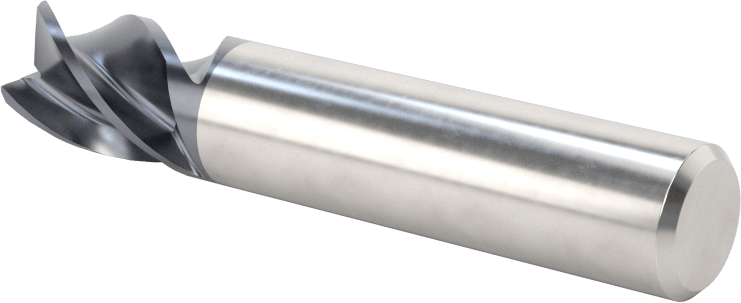 Hızlı Kesim Karbür Uçlu Freze, Ramping ve Plunging için, Kare, 3/8" Freze Çapı, 1/2" Uzunlukta Kesim