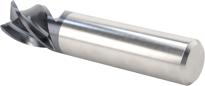 Hızlı Kesim Karbür Uçlu Freze, Ramping ve Plunging için, Kare, 1/2" Freze Çapı, 5/8" Uzun Kesim