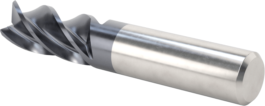 Hızlı Kesim Karbür Uçlu Freze, Ramping ve Plunging için, Kare, 5/8" Freze Çapı, 1-1/4" Uzun Kesim